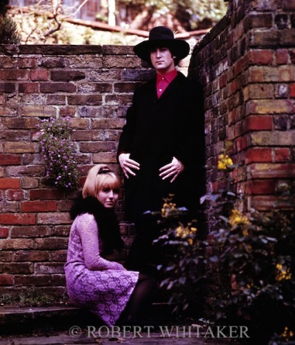 John&Cynthia at home in Weybridge, 1965